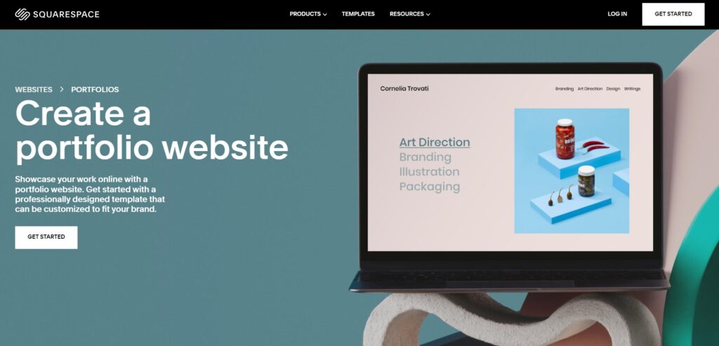 Squarespace best website builder for portfolio