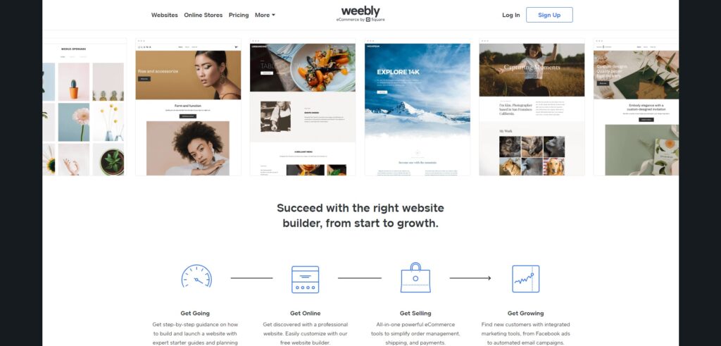 weebly best website builder for portfolio