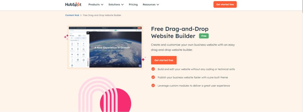 hubspot best website builder for seo 