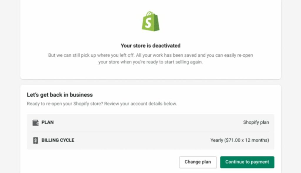how to cancel shopify free trial confirm cancellation