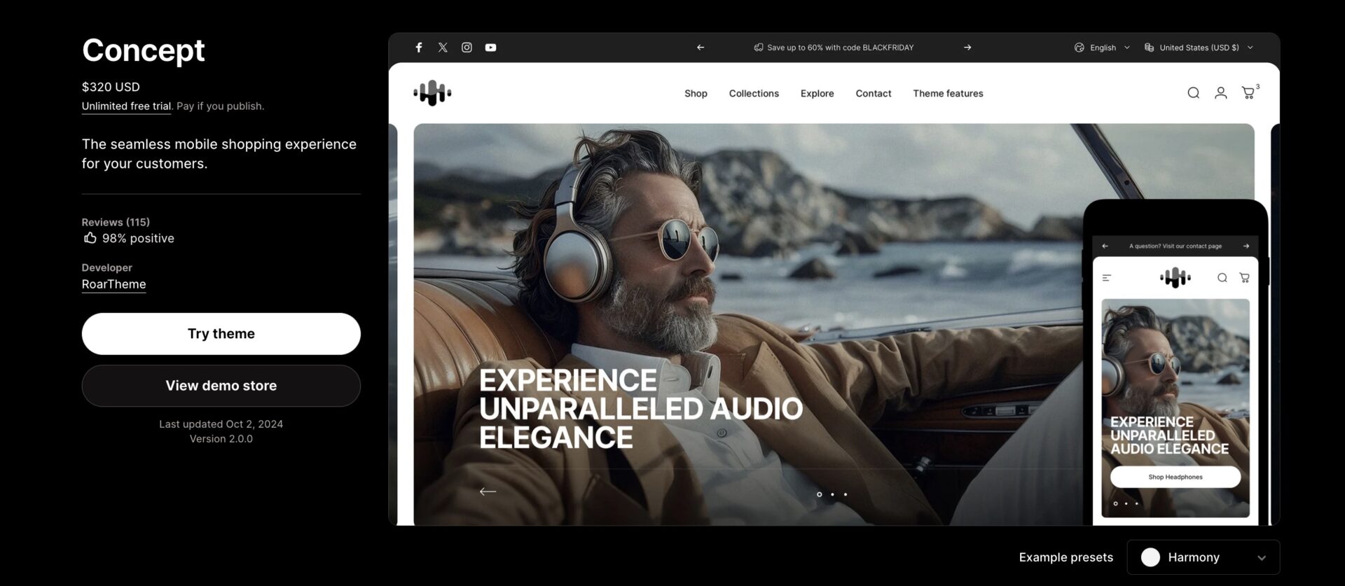 concept shopify theme review