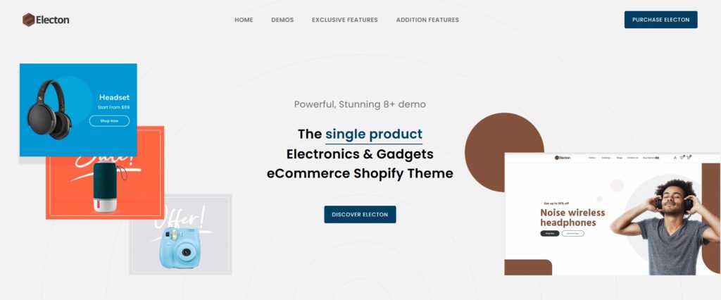 electon best shopify theme for digital products