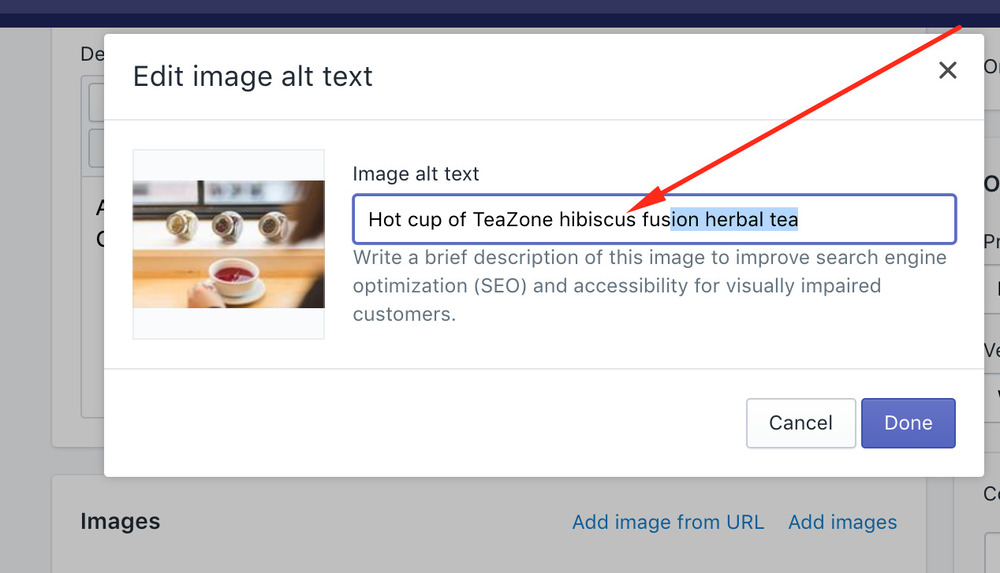 add multiple images to variants shopify