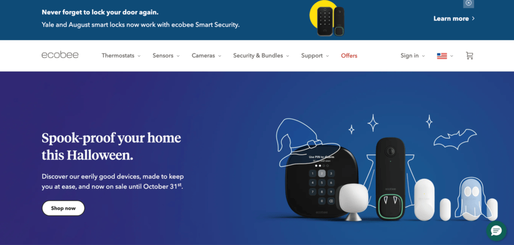 best shopify electronics stores ecobee