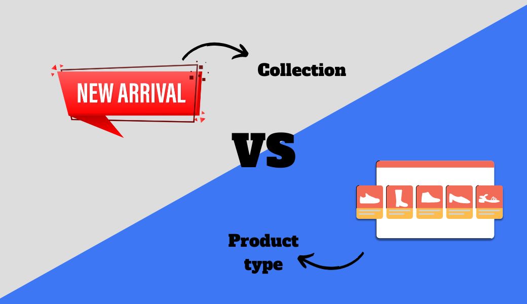 Differences between shopify product type vs collection
