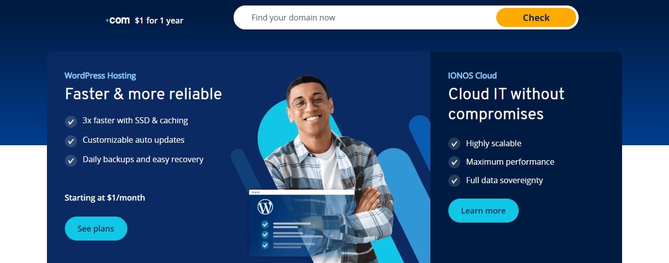 IONOS best church website builders