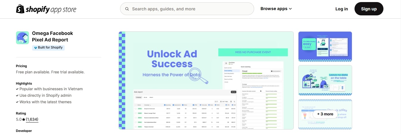 Omega best reports apps for Shopify