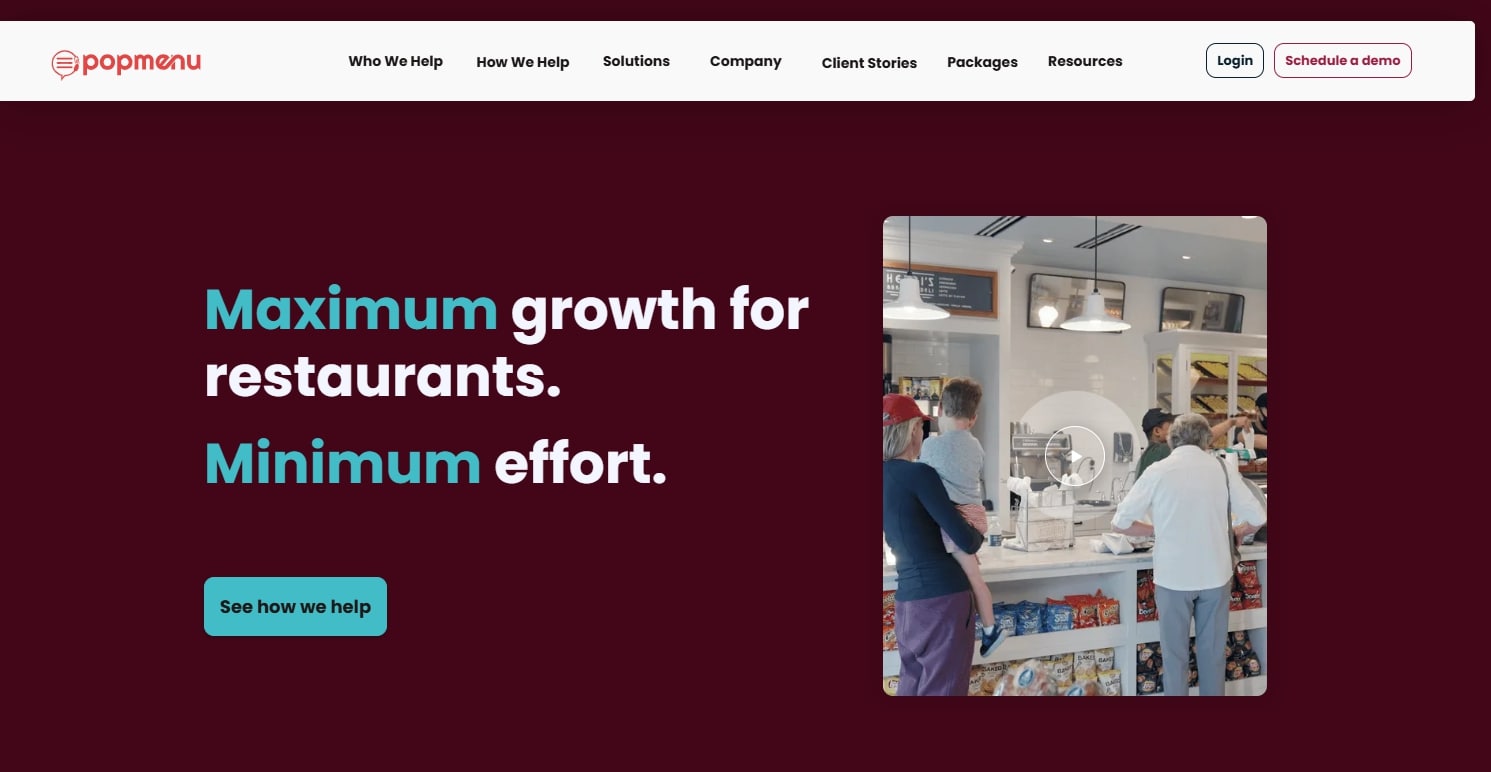 Popmenu best restaurant website builders
