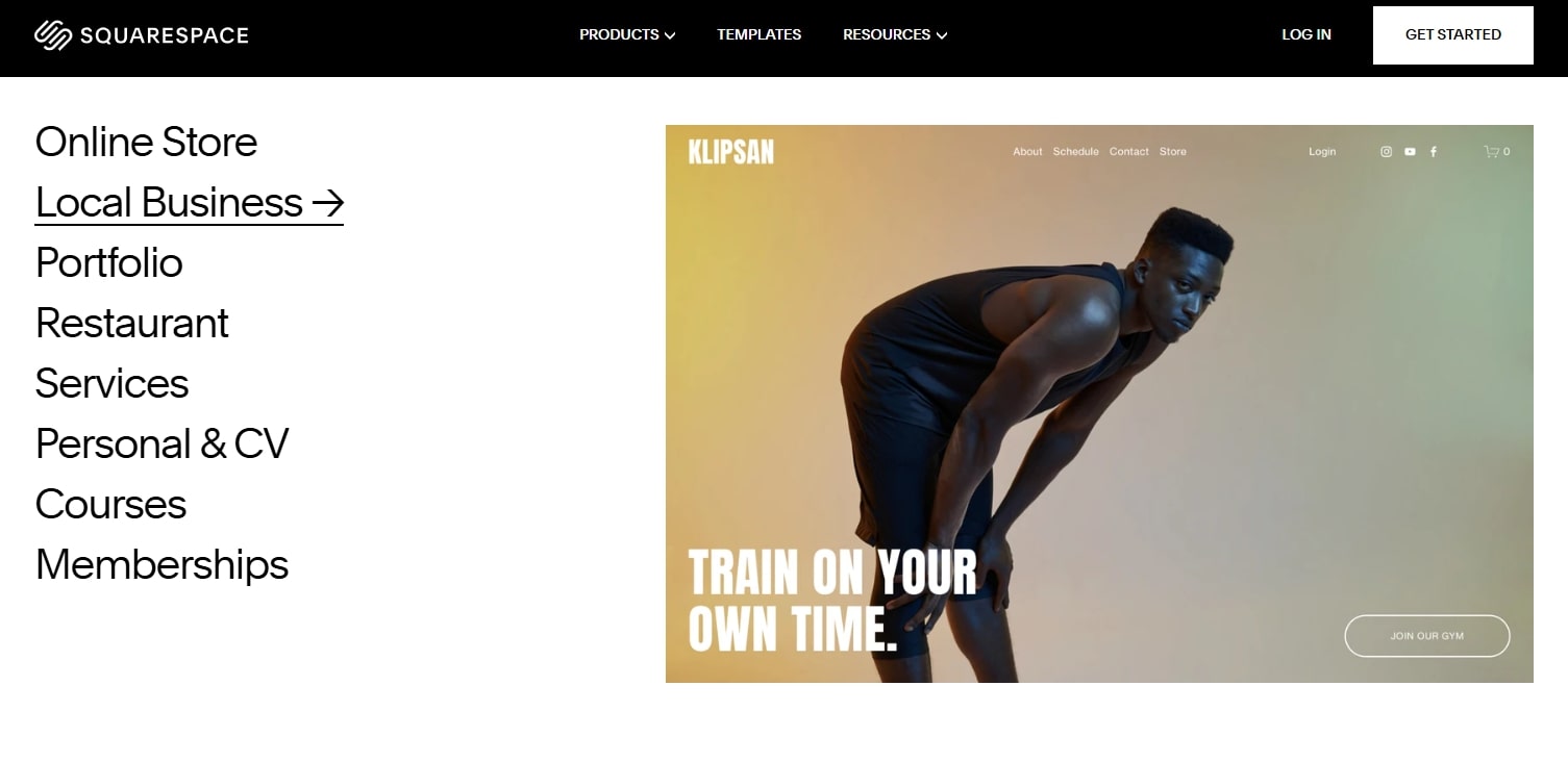 Squarespace best restaurant website builders