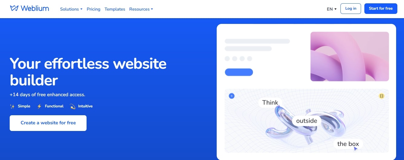Weblium best church website builders