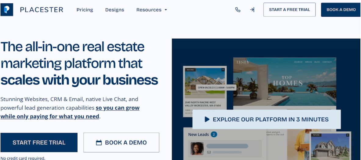 Placester's website