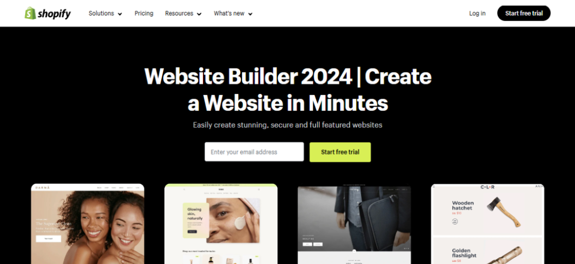 best real estate website builder - Shopify