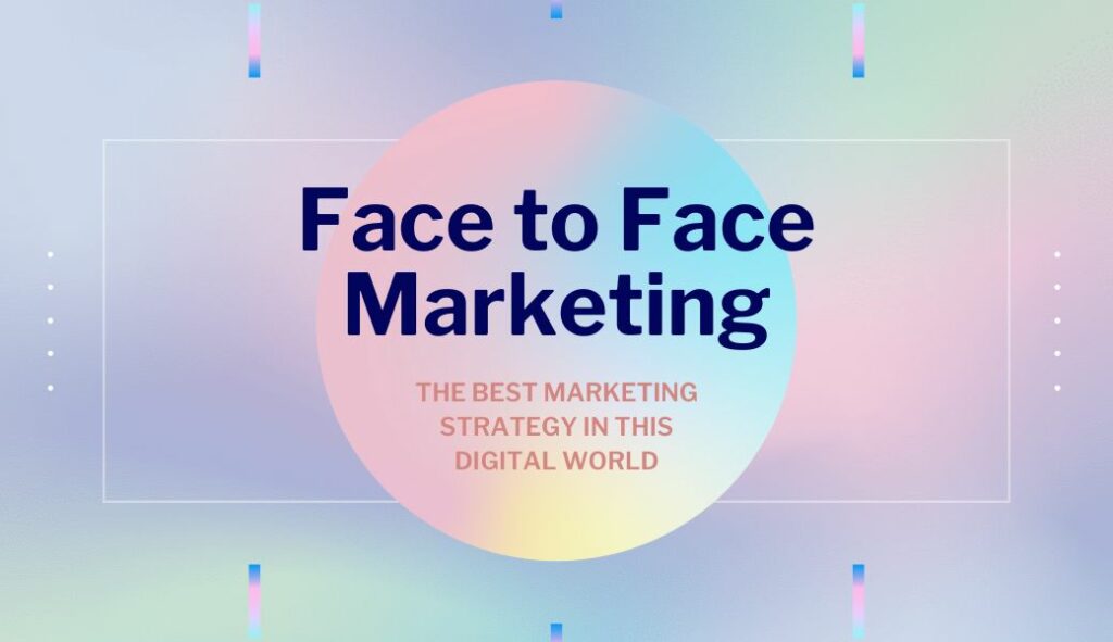 face to face marketing cover