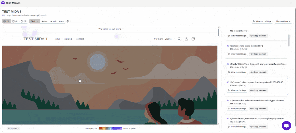 shopify heatmap app