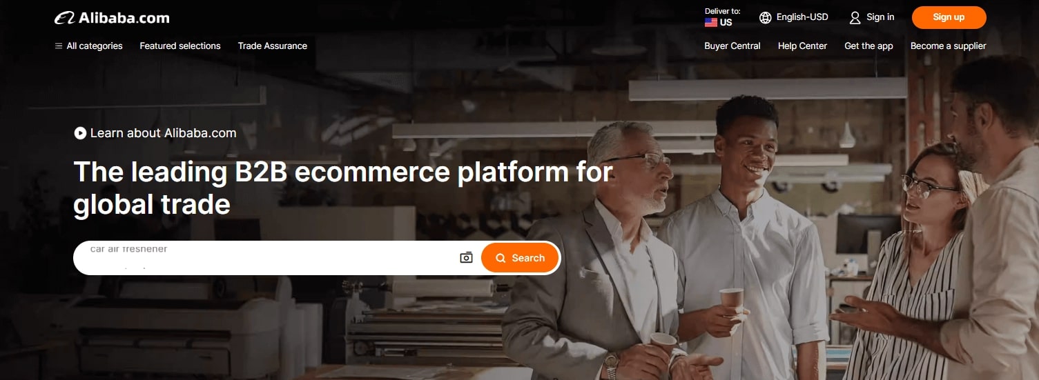 Alibaba B2B marketplaces for cosmetics