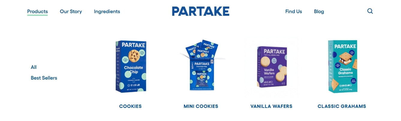 How to increase conversion rate Shopify for B2B wholesale - Partake's homepage