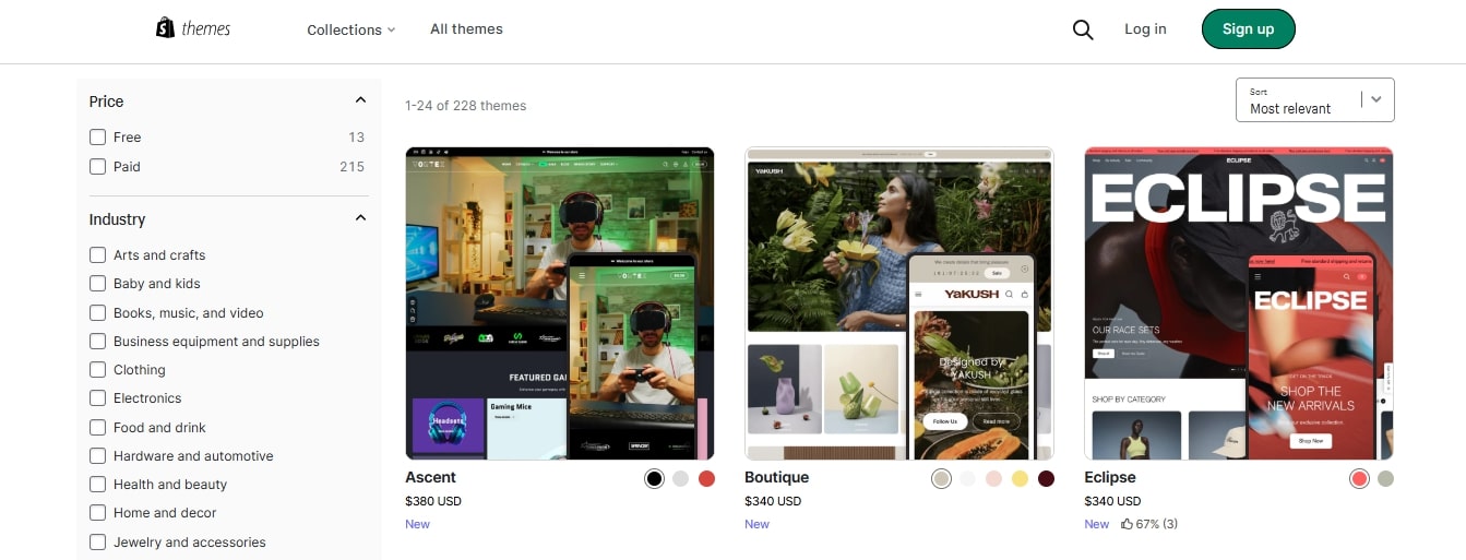 Shopify theme store Design and Customization