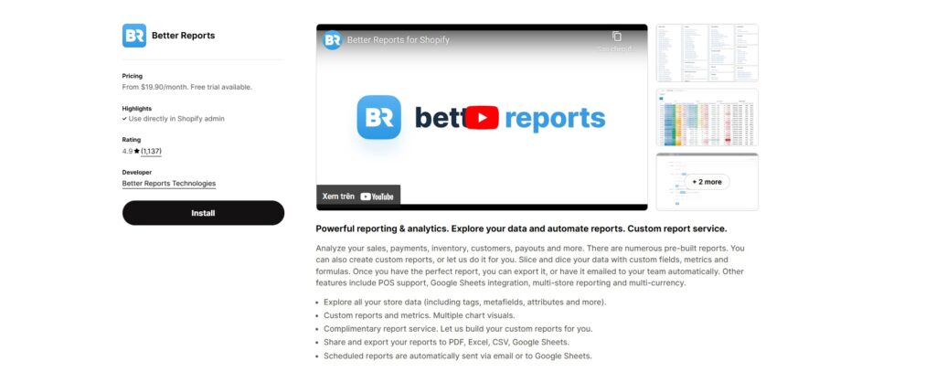 better reports