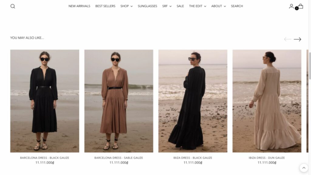 stiletto theme shopify recommended products section