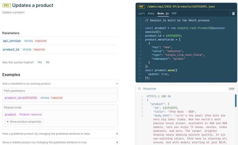 Shopify-Product-API-update-product
