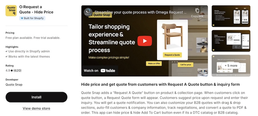 Shopify-Quote-App-O-Request-a-Quote