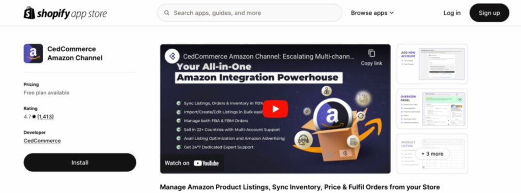 shopify amazon integration app