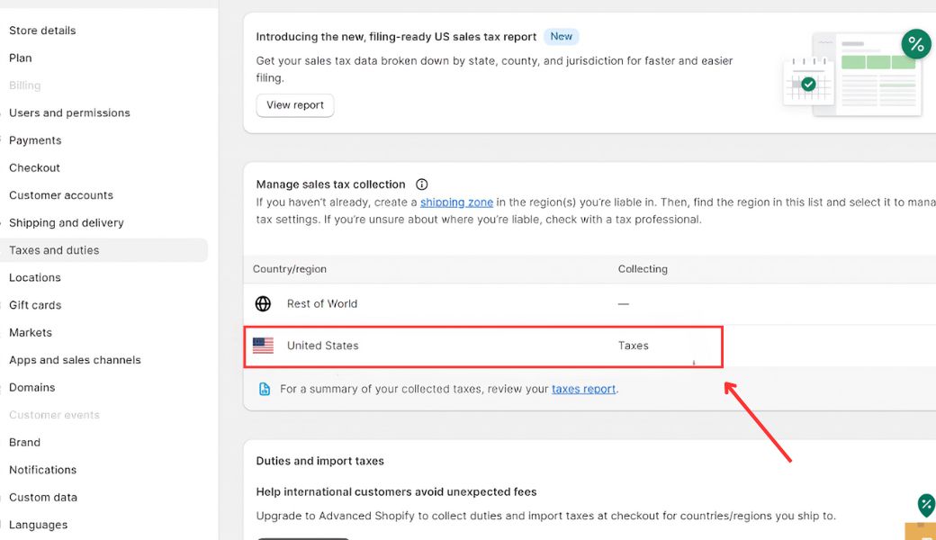 Simplified process for tax included Shopify setup removal