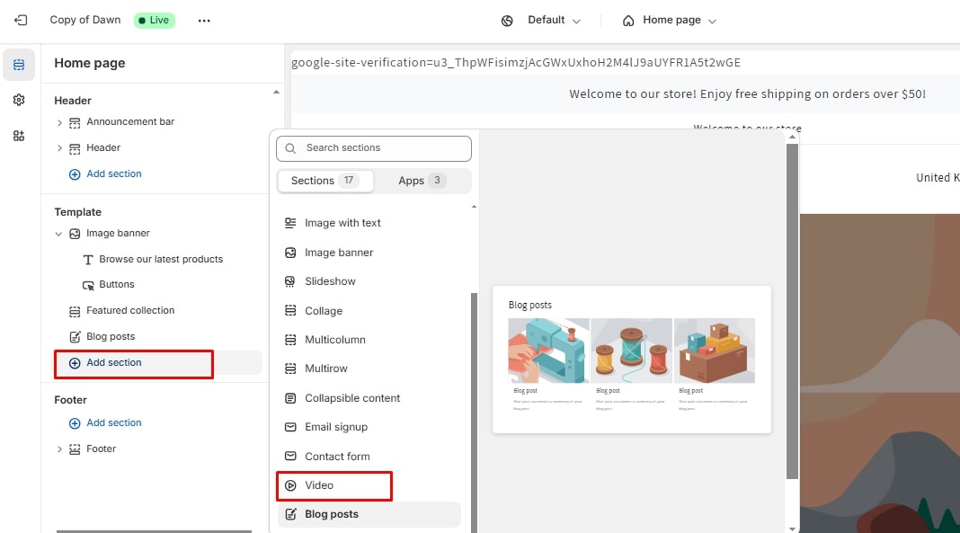how to upload video to Shopify 5