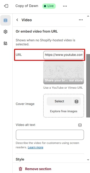 how to upload video to Shopify 6