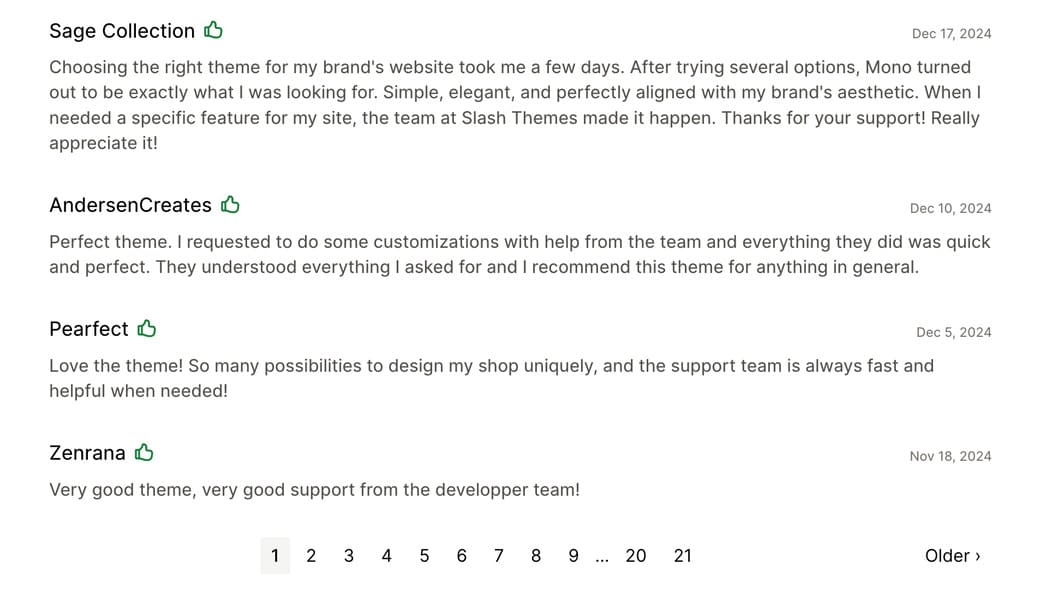 mono shopify theme