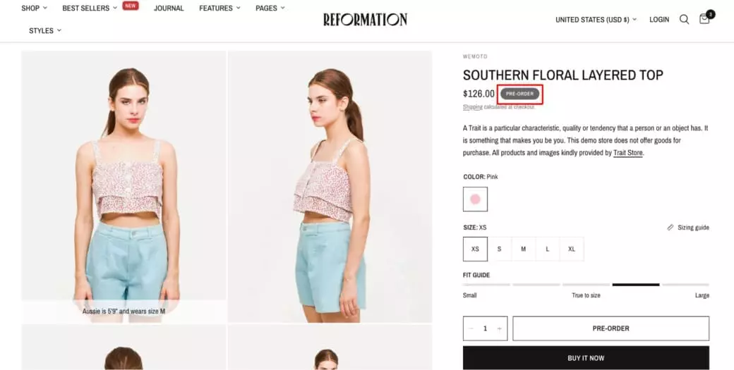 reformation shopify theme