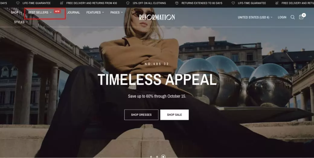 reformation shopify theme