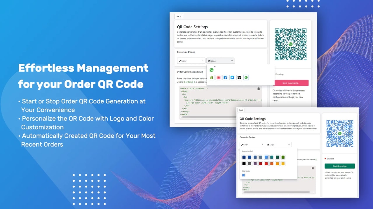 Advanced QR Code Generator - shopify link shortener app