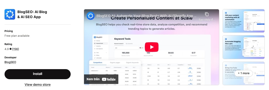 BlogSEO - best blog app for shopify