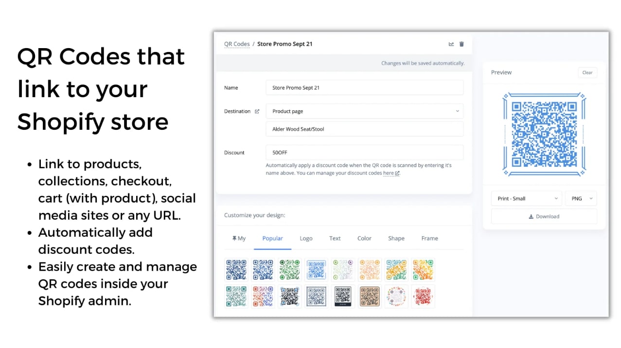QR Code Generator Hub - shopify shorten url