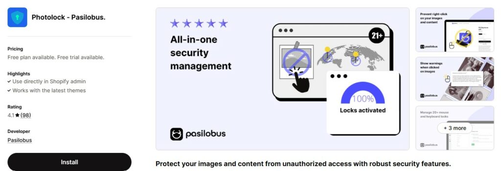Shopify image watermark apps