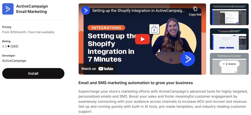 Shopify-marketing-automation-app-ActiveCampaign
