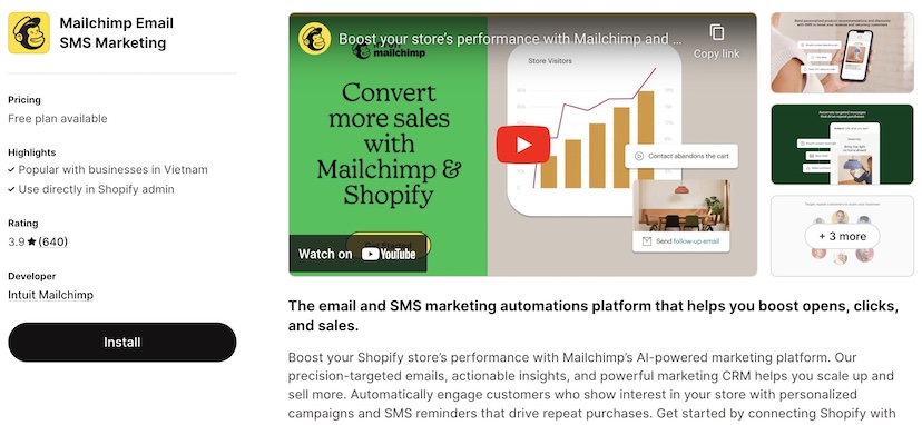 Shopify-marketing-automation-app-Mailchimp