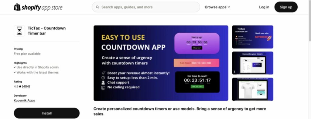countdown timer apps for shopify