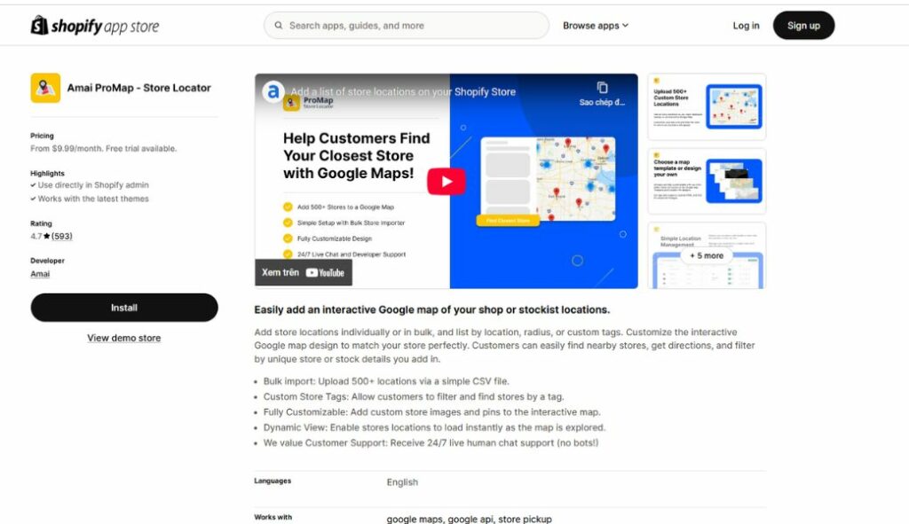 get customer location on shopify app amai promap