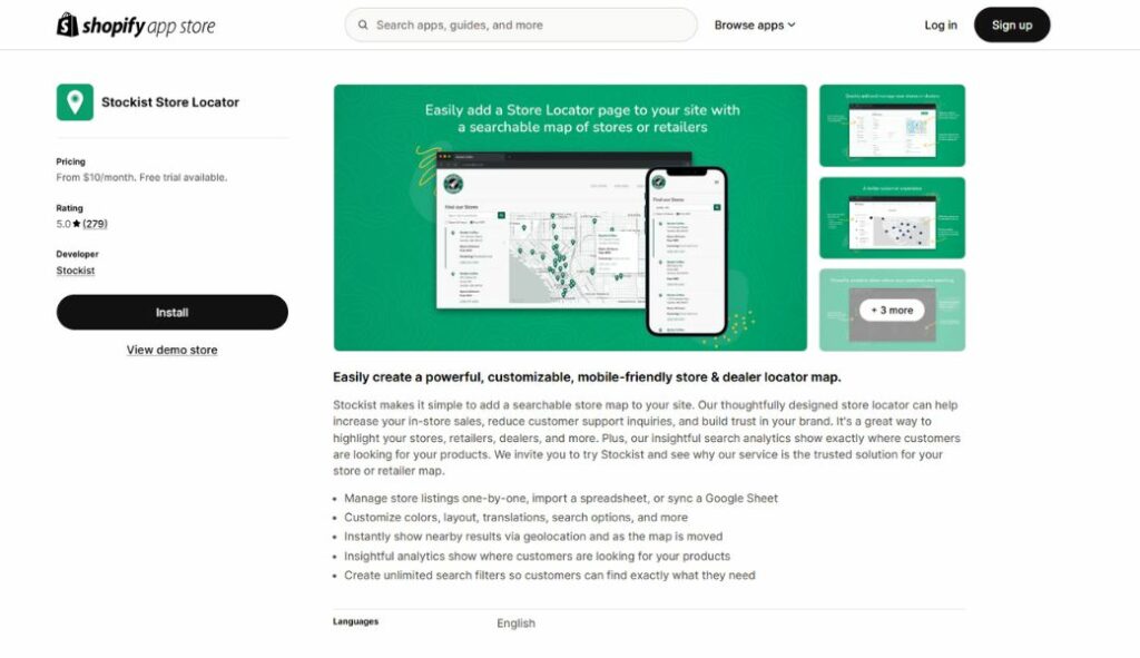 get customer location on shopify app stockist store locator