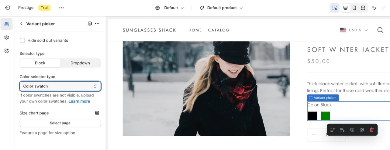 how to add custom color swatches in shopify 6