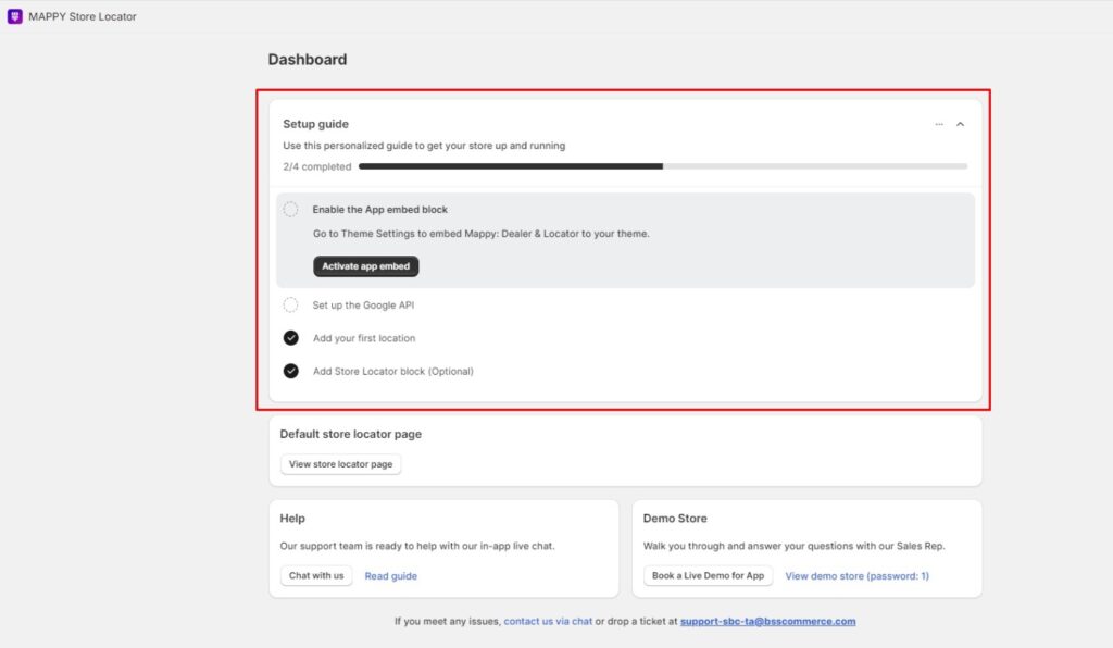 how to add store locator on shopify