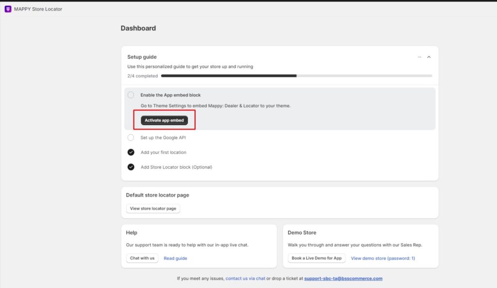 how to add store locator on shopify