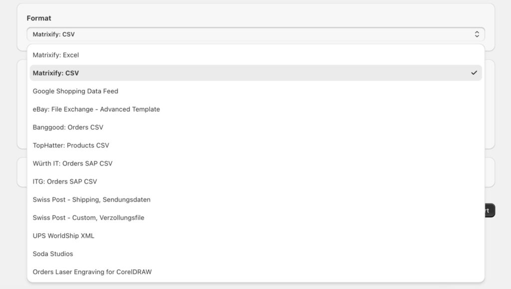 how to export products from shopify
