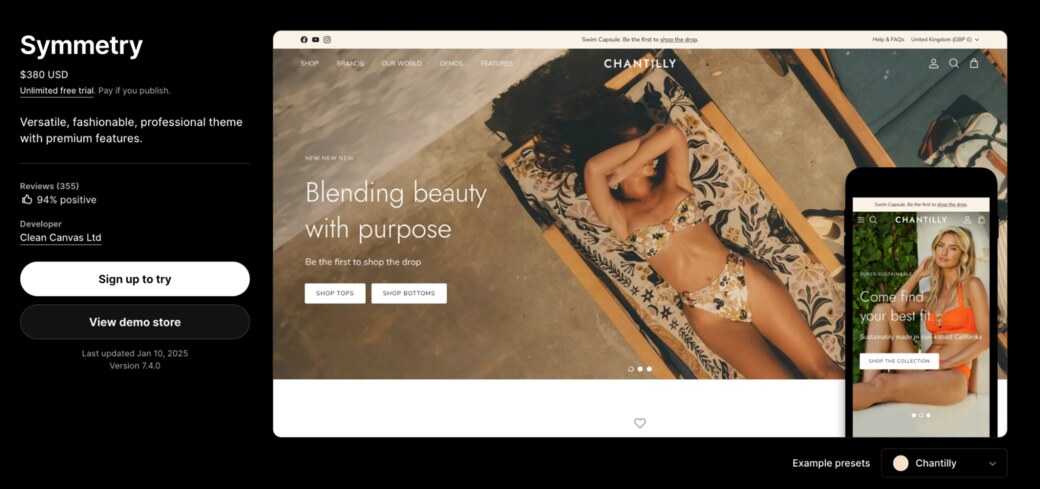 best shopify theme for luxury