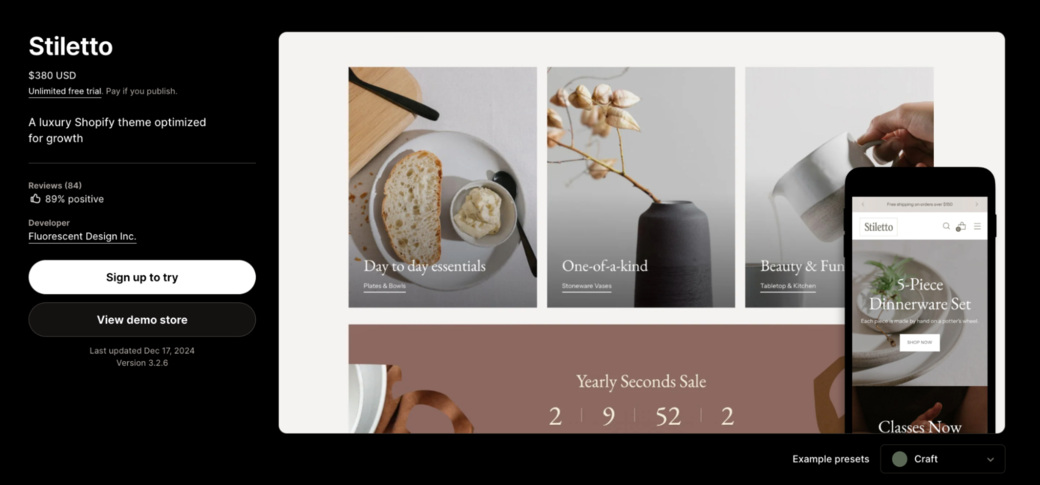 best shopify theme for luxury