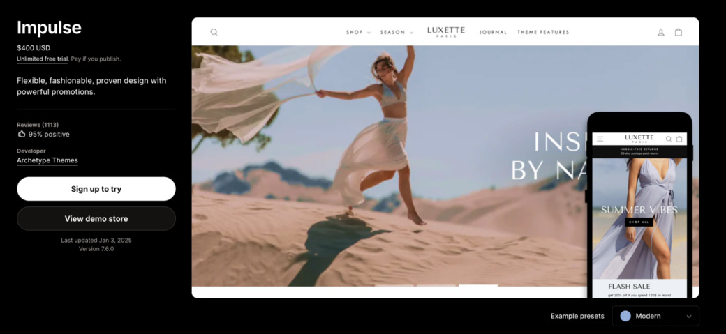 shopify luxury theme