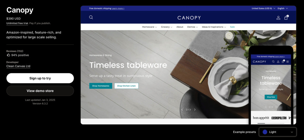 shopify luxury theme
