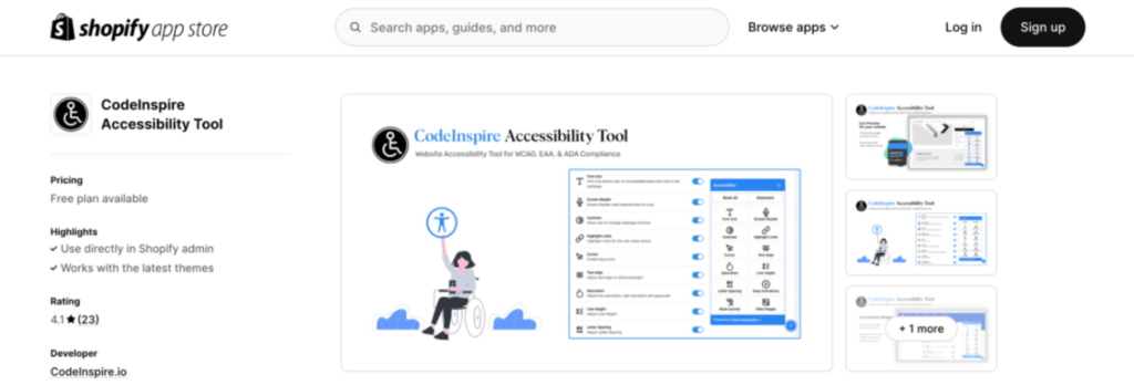shopify accessibility apps